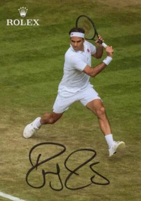 Roger Federer Signed Autograph 4x6 Photo Card - US Open Champion w/ JSA COA - Image 1 of 2