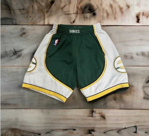 Mitchell & Ness Vintage NBA Seattle Supersonics 2007-08 Swingman Road Shorts Cover