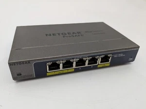 NetGear ProSafe GS105PE 5-Port Gigabit Switch – PoE Passthrough - Picture 1 of 4
