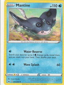 Mantine 52/202 Pokemon Sword & Shield - Picture 1 of 2