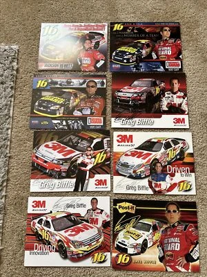 Lote de postales de carreras de Greg Biffle Nascar Foto 1 de 4
