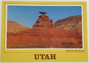 Mexican Hat Rock Southeast Utah UT Mountain West Prints For Framing Postcard - Picture 1 of 2