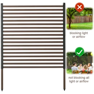 3ft W X 4ft H Metal Outdoor Privacy Screen Privacy Screen Fence for Garden Patio - Picture 1 of 11