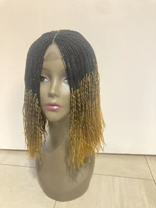short Two Tone coloured braid wig for women/blunt cut wig - Picture 1 of 12