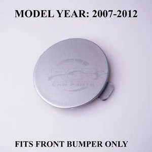 Cubierta de ojo de remolque de parachoques delantero para BMW Serie 3 M3 E90 E92 E93 07-12 plata glaciar A83 - Imagen 1 de 5