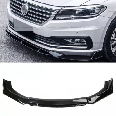 For Volkswagen Jetta Front Bumper Lip Spoiler Splitter Diffuser Gloss Black - Image 1 of 4