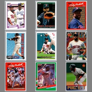 Kirby Puckett 1990s 9 Baseball Card Lot Donruss Fleer Topps Upper Deck NM+ - Picture 1 of 11
