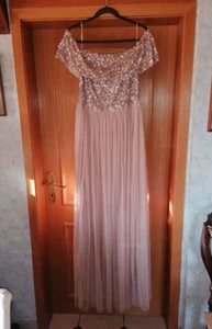 Abendkleid Hochzeit Event MAYA Deluxe Tall Bridesmaid Pailletten Kleid 42 NEU - Bild 1 von 10
