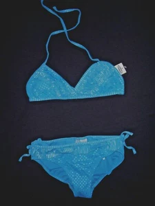 NWT Girls Size XL 12-14 * OLD NAVY * 2-Pc Shiny Swimsuit - Picture 1 of 2