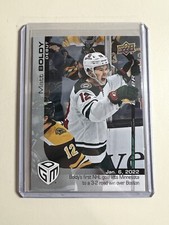 2021-22 Upper Deck Game Dated Moments Rookie Debut /999 Matt Boldy #36