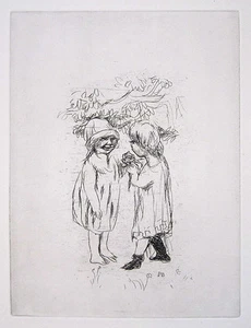 PIERRE BONNARD Original Vintage 1930 Etching from "Sainte Monique" - Picture 1 of 4