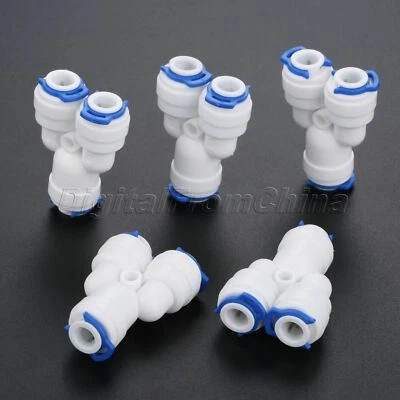 5pcs Water Filters Connector RO System Purifier Reverse Osmosis Fittings Y Type - Image 1 of 4