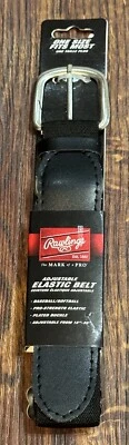 Rawlings 1 Size Youth Baseball Belt 18"-36" Pro-Stretch Adjustable Black - Image 1 of 4
