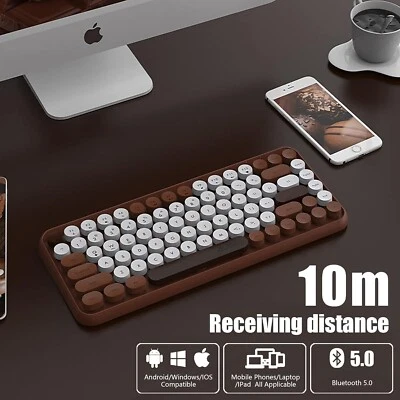 AJAZZ 308I Wireless BT Keyboard For PC/Laptop/Mac/iPad/Tablet Compact 84 Keys - Image 1 of 4