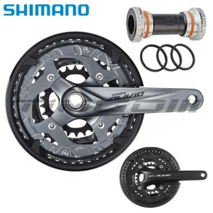 Shimano Alivio FC-M4060/T4060 3×9 Speed Crankset 48-36-26T HollowTec SM-BB52 - Picture 1 of 14