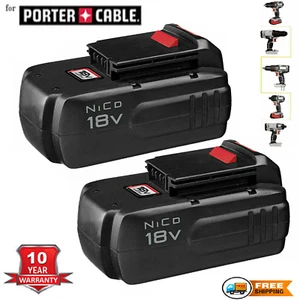 2x 18V 18-Volt 4800mAh Replacement Battery For Porter Cable PC18B Cordless Tools - Picture 1 of 15