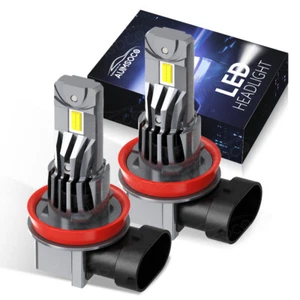 H11 LED Headlight Super Bright Bulbs Kit 6500K White 330000LM HIGH/LOW BEAM - Picture 1 of 12