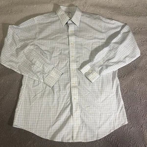 Brooks Brothers Regent Shirt Mens 16-4/5 Blue Plaid Button Up Long Sleeve - Picture 1 of 14