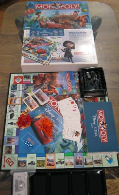 MONOPOLY DISNEY EDICIÓN PIXAR POR PARKER BROTHERS 2007 #40227 ¡100 % COMPLETO! Foto 1 de 4
