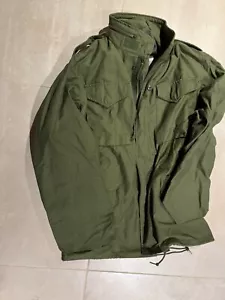 Chaqueta m65, hecha por Gibralter en los años 80 hecha en Estados Unidos, NYCO, pequeña regular, nuevo stock antiguo - Imagen 1 de 4