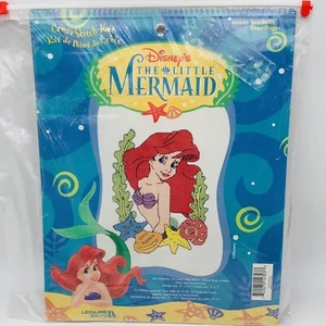 Disney Kit Punto Croce Tempo Libero Arti Sirenetta Conchiglie Oceano #114303 5x7" - Foto 1 di 15