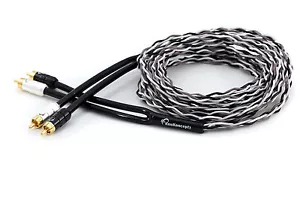 KnuKonceptz Krux Kable 2 canales 3D OFC par trenzado cable RCA 1/2 M a 5 m de longitud - Imagen 1 de 6