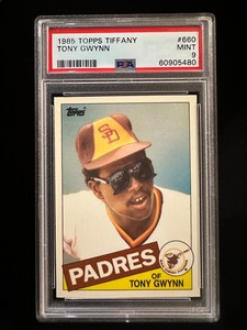 1985 Topps Tiffany #660 - Tony Gwynn - San Diego Padres - PSA 9
