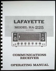 Manual de operación del receptor de comunicaciones Lafayette HA225 HA-225 - Imagen 1 de 1
