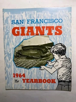 Vintage 1964 San Francisco Giants Baseball Yearbook w/ Willie Mays - Image 1 of 4