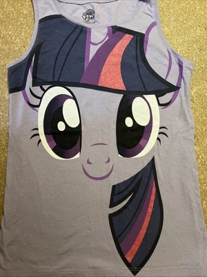 My Little Pony tank top purple XL 14/16 cotton twilight sparkle Glitter - Image 1 of 4