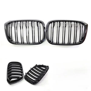 Glossy Black ABS Front Kidney Grille For BMW X3 X4 X3M G01 G02 G08 2018-2022 - Picture 1 of 7