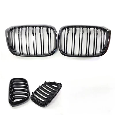 Glossy Black ABS Front Kidney Grille For BMW X3 X4 X3M G01 G02 G08 2018-2022 - Image 1 of 4
