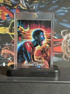Michael Jordan 2024 Anime of Sport Manga Swag Cartoon Prism Red Refractor 1/1 - Picture 1 of 2