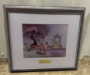 MOBILE’S ENTRY 1992 Tournament Of Roses Framed Art Painting Alabama Antebellum - Bild 1 von 16