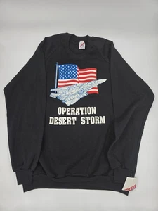Vintage Operation Desert Storm Pullover Jerzees XXXL MADE IN USA NEU MIT ETIKETT! - Bild 1 von 10