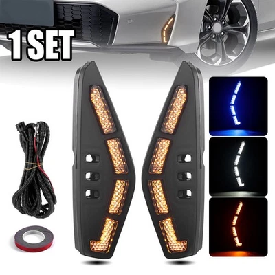 Sequential LED Front Bumper DRL Fog Light Turn Signal For 2025-2026 Honda Civic - Image 1 of 4