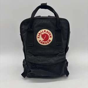 Mini Mochila Fjallraven Kanken 26531 Negra Bolso Clásico Exterior Unisex - Imagen 1 de 12