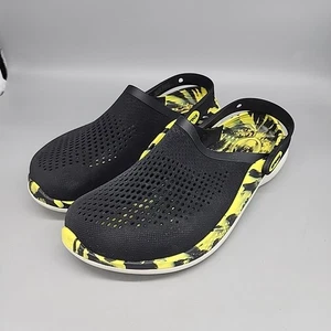 crocs literide 360 Yellow Back Marble Mens 10 Women's 12 Clogs Slip On Shoes - Picture 1 of 6