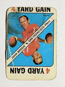 1971 Topps Game Inserts #49 John Brodie (POOR) - Picture 1 of 2
