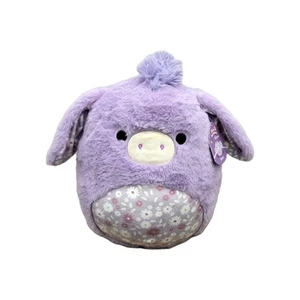 Squishmallows FuzzAMallows 12" DELZI The DONKEY Plush NWT Farm Animal Spring - Picture 1 of 7