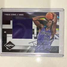 2009 Panini Limited Jersey Patch Signatures /49 Tyreke Evans #4 Rookie Auto RC