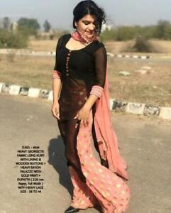 Women Designer Sharara Kurta Dupata Bollywood Style Palazzo Kurta Stitched Dress