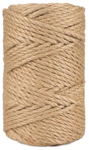 5MM Jute Rope, 164Ft Strong & Heavy Duty Jute Twine, Brown Decoration Hemp Twine - Picture 1 of 6