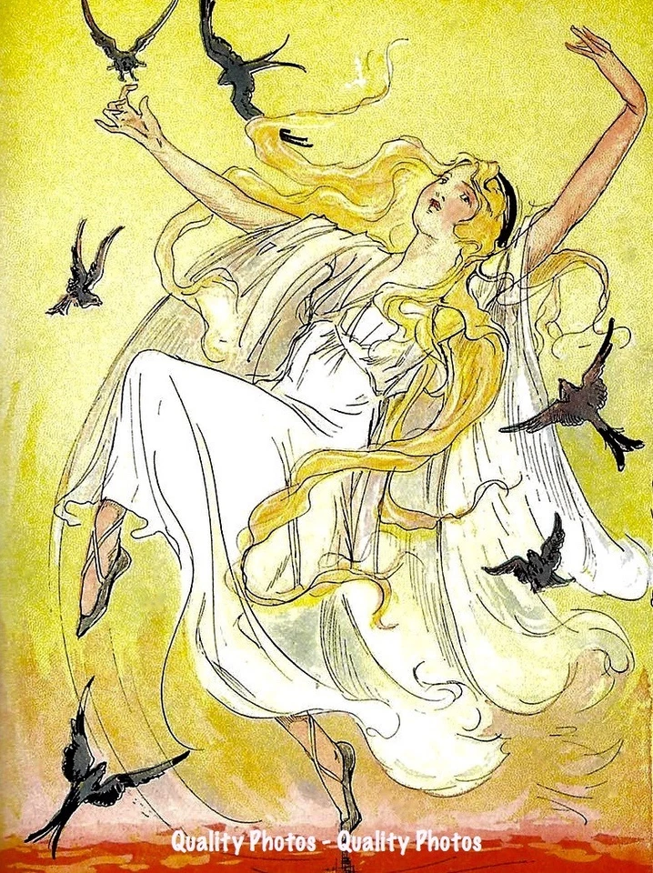 GOODS GALORE Polychrome of Oz 8.5x11" Photo Print Rainbow Daughter John R. Neill Fine Art