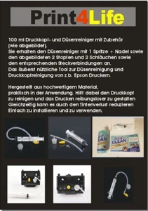 100ml Druckkopfreiniger z.b. Epson Düsenreiniger Adapter Druckerreiniger Cleaner - Bild 1 von 7