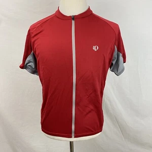 Camiseta deportiva de ciclismo Pearl Izumi para hombre XL roja plateada con cremallera completa 3 bolsillos 1 bolsillo con cremallera - Imagen 1 de 10