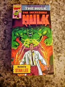 Vtg 1993 VHS Marvel Studios The Origin Of The Incredible Hulk Vol 3 Catalog 1016 - Picture 1 of 1