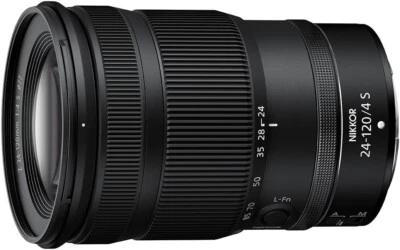 Nikon standard zoom lens NIKKOR Z 24-120mm f/4 S Z-mount full size compatible - Image 1 of 4
