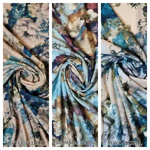 *Clearance* Stampa ITY Paisley Floreale Gatti Gattino Abito Materiale Artigianato Tessuto 58" - Foto 1 di 45