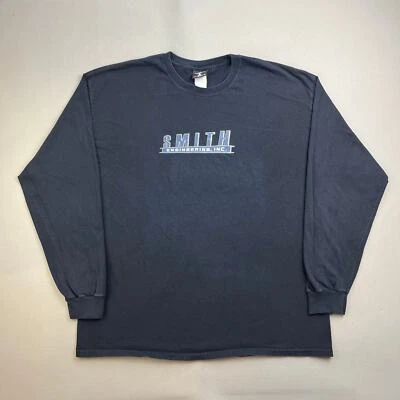 Vintage Mr & Mrs Smith T-Shirt Adult XL Black Visual FX Film Movie Cast Crew y2k - Image 1 of 4